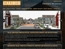 Tablet Screenshot of caliberretailproperties.com